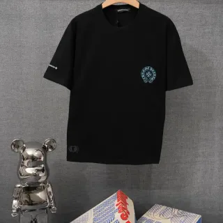 Chrome Hearts Pocket Tee Black Embroidered Logo T-Shirt