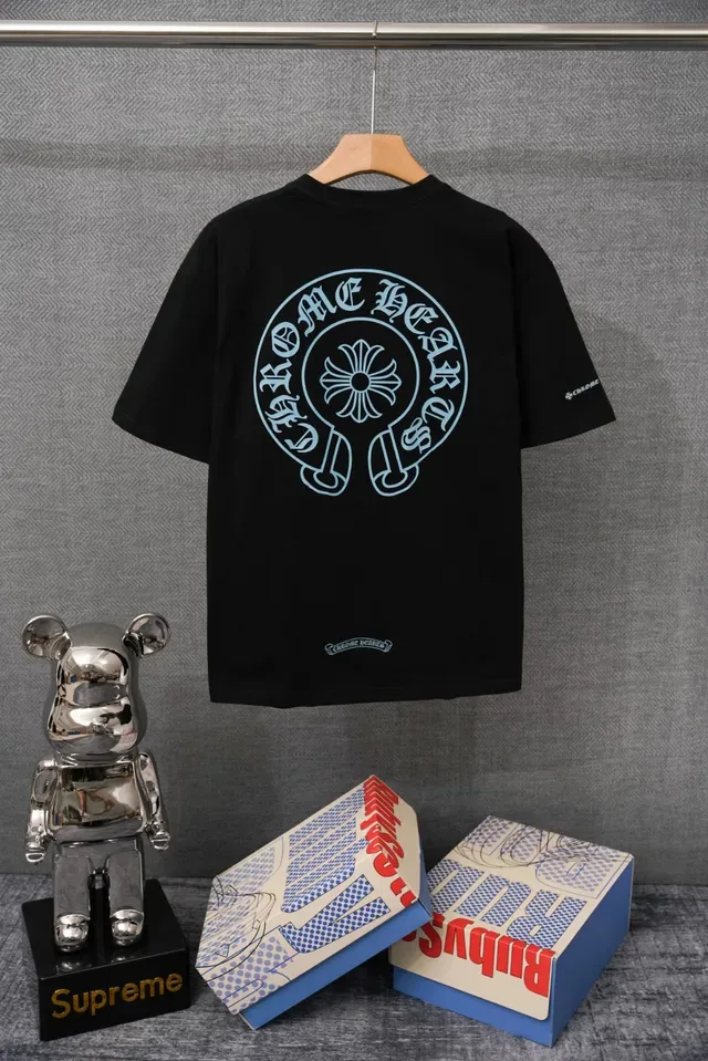 Chrome Hearts 黑色口袋T恤 刺绣Logo 4