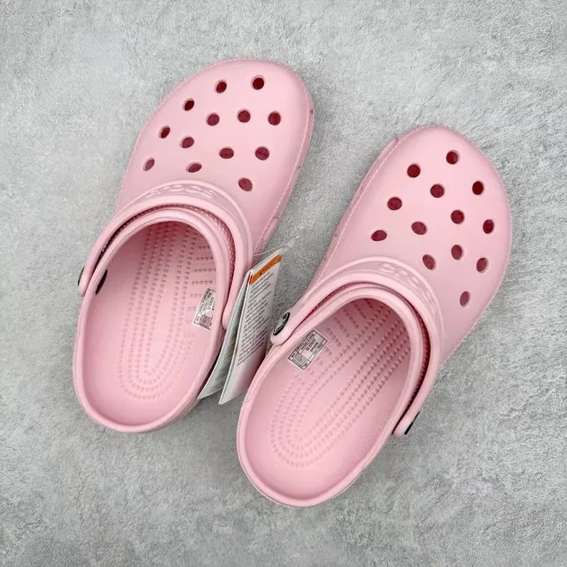Crocs Classic Clog গোলাপি লাল মোল্ডেড ফোম অ্যাডজাস্টেবল স্ট্র্যাপ ক্লগ 8