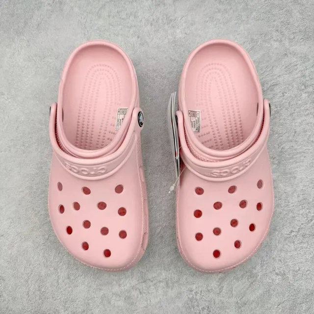 Crocs Classic Clog গোলাপি লাল মোল্ডেড ফোম অ্যাডজাস্টেবল স্ট্র্যাপ ক্লগ 9