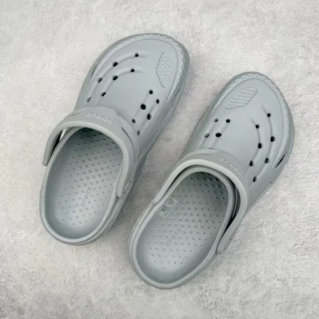 Crocs Echo Clog Light Gray Molded Foam Clog 3