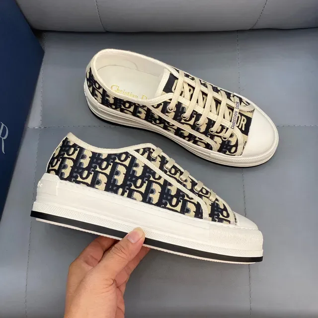 Dior B23 Oblique Monogram Navy and Beige zapatillas lifestyle 3