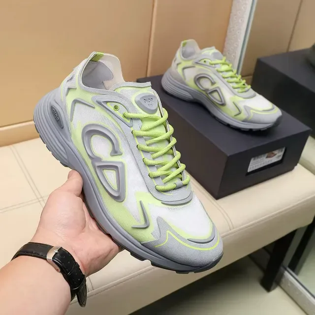 Dior B27 Zapatillas Lifestyle Verde Lima Neón y Gris 5