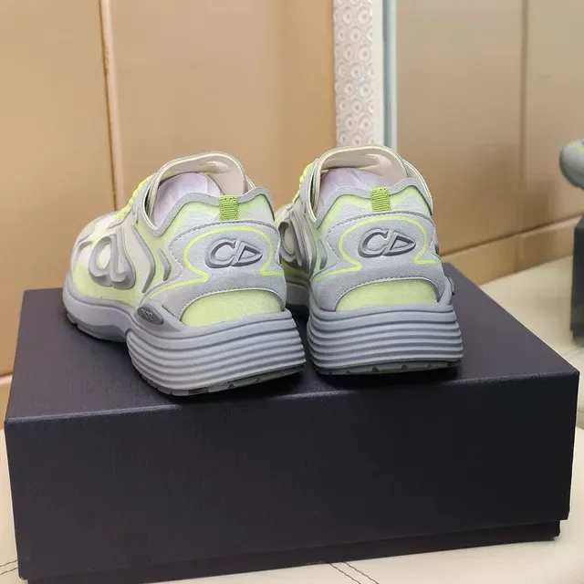 Dior B27 Zapatillas Lifestyle Verde Lima Neón y Gris 8
