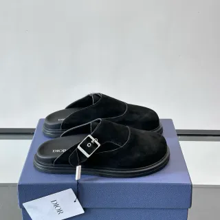 Dior B30 Black Suede Upper Buckle Strap Casual Shoes