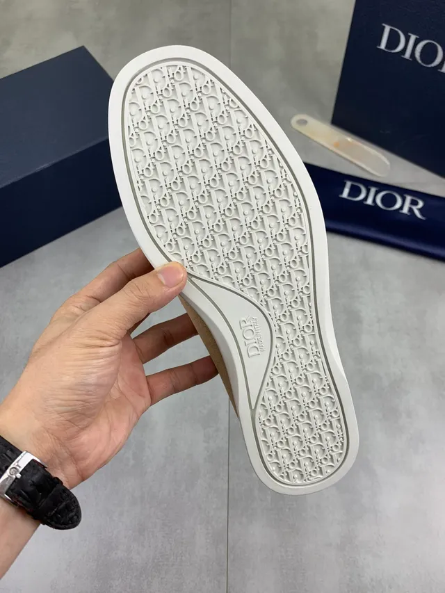 Dior بني أبيض من الشيبوي العلوي Penny Strap Loafer 2