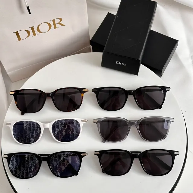 Dior Óculos de Sol Marrom Dourado Tartaruga Acetato Hardware 3