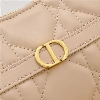 Dior Caro Monogram Canvas Negro y Beige Bolso underarm 15