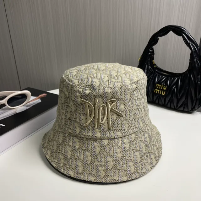 Dior Oblique Bordado Jacquard Sombrero de cubo 2