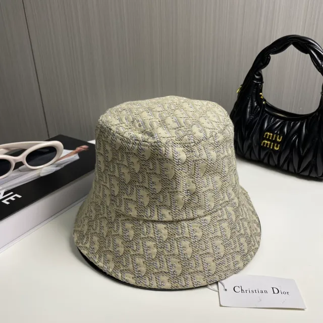 Dior Oblique Bordado Jacquard Sombrero de cubo 4