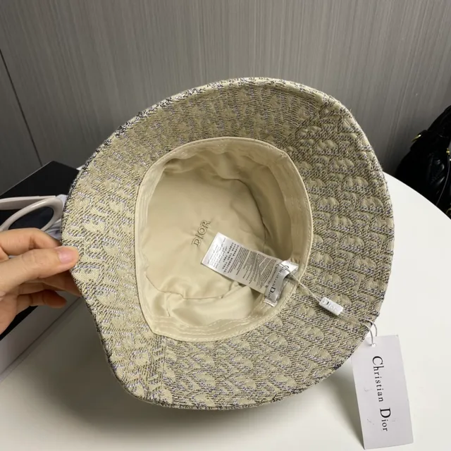 Dior Oblique Bordado Jacquard Sombrero de cubo 5