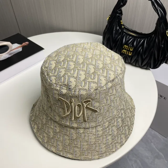 Dior Oblique Bordado Jacquard Sombrero de cubo 6
