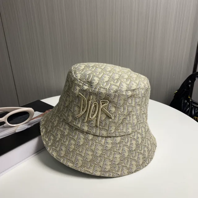 Dior Oblique Bordado Jacquard Sombrero de cubo 7