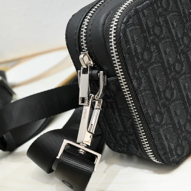 Dior Oblique Jacquard Sac messager gris 6