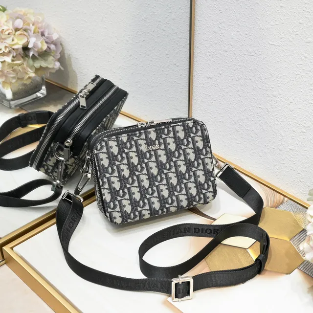 Dior Oblique Jacquard Sac messager gris 24