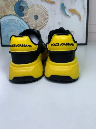 Dolce & Gabbana NS1 黄色军绿鞋底 印花侧面板 厚底运动鞋 7