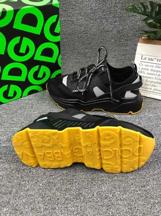 Dolce & Gabbana Runner কালো হলুদ মোটা সোলের স্নিকার 4
