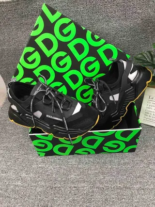 Dolce & Gabbana Runner কালো হলুদ মোটা সোলের স্নিকার 5