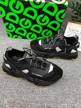 Dolce & Gabbana Runner কালো হলুদ মোটা সোলের স্নিকার 6