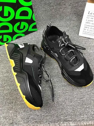 Dolce & Gabbana Runner কালো হলুদ মোটা সোলের স্নিকার 8