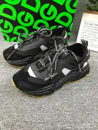 Dolce & Gabbana Runner কালো হলুদ মোটা সোলের স্নিকার 9