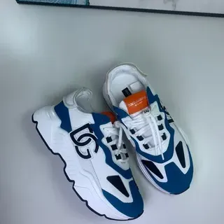 Dolce & Gabbana Runner White Blue Black Orange Chunky Sneakers