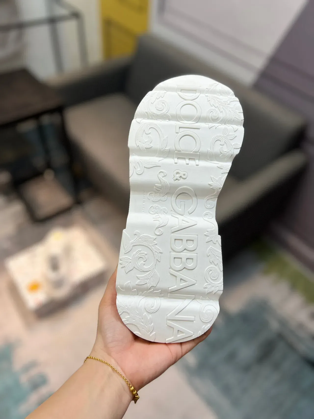 Dolce & Gabbana গ্রাফিতি-প্রিন্ট চংকি স্নিকার 8
