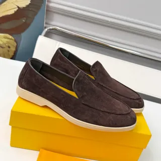 Dolce & Gabbana Portofino 棕色麂皮乐福鞋