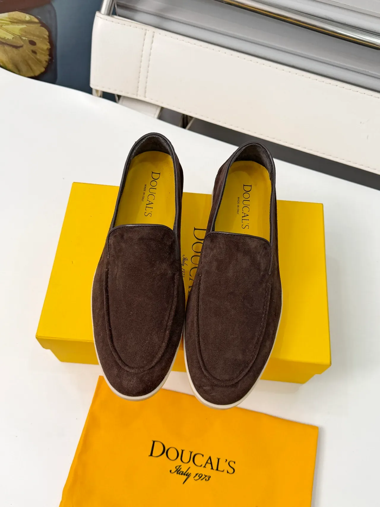 Dolce & Gabbana Portofino Mocasines de Ante Marrón 5