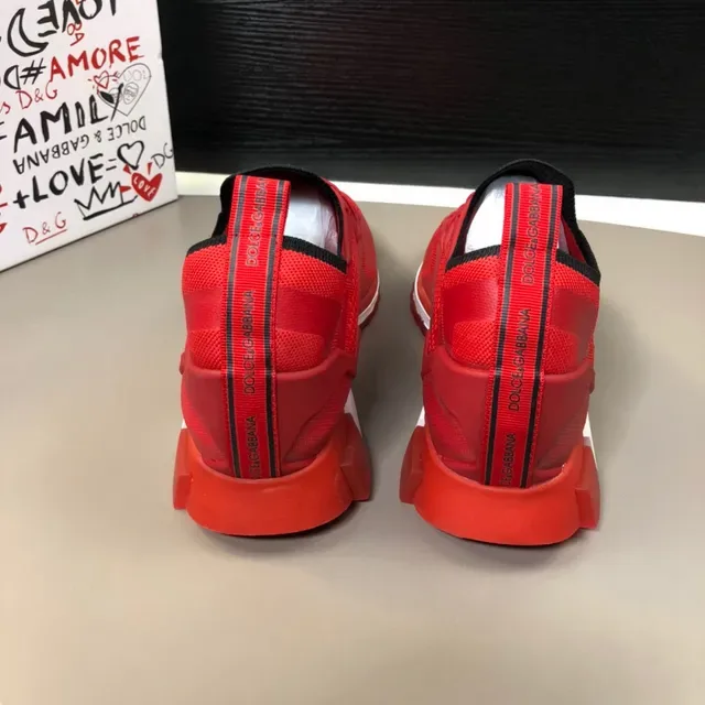 Dolce & Gabbana Tênis Lifestyle de Malha Vermelho 3