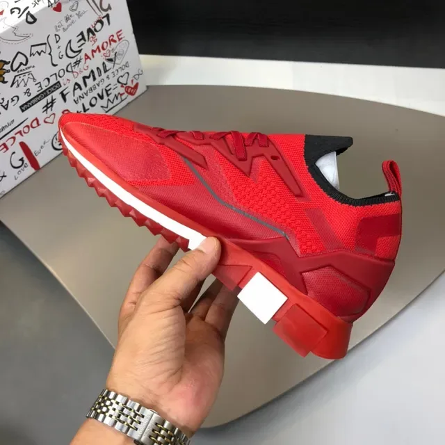 Dolce & Gabbana Tênis Lifestyle de Malha Vermelho 4