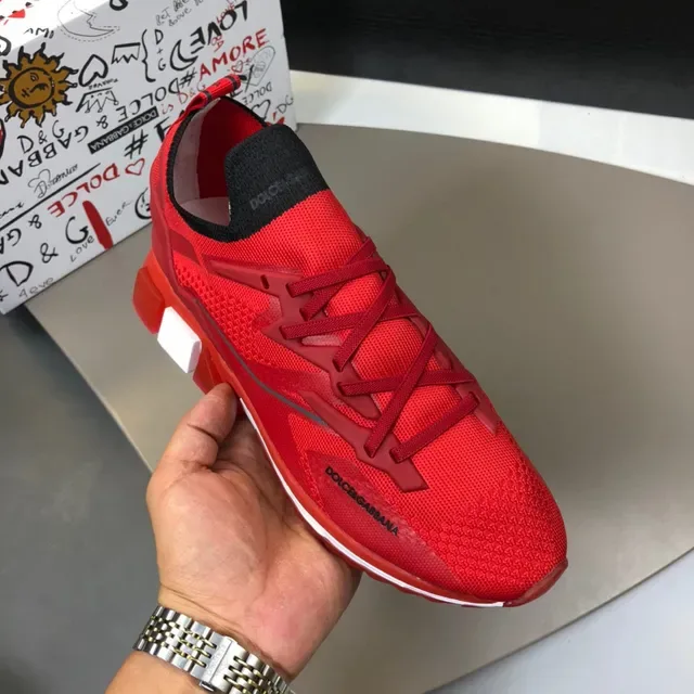 Dolce & Gabbana Tênis Lifestyle de Malha Vermelho 6