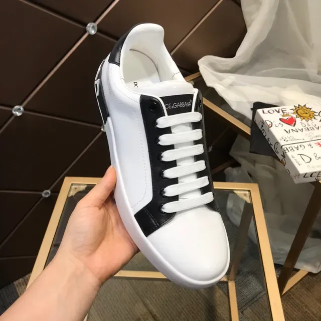 Dolce & Gabbana zapatillas lifestyle blancas y negras con paneles de contraste 2