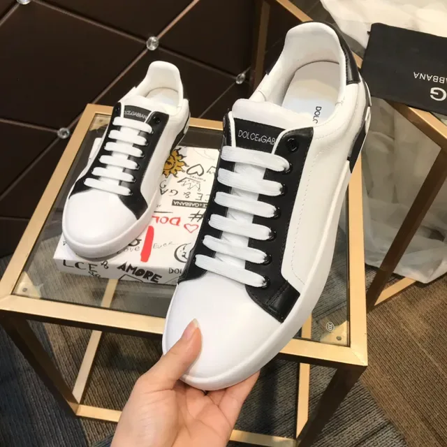 Dolce & Gabbana zapatillas lifestyle blancas y negras con paneles de contraste 3