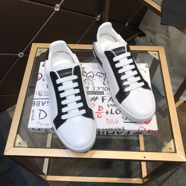 Dolce & Gabbana zapatillas lifestyle blancas y negras con paneles de contraste 7