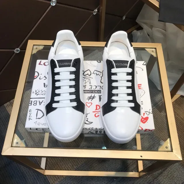 Dolce & Gabbana zapatillas lifestyle blancas y negras con paneles de contraste 8