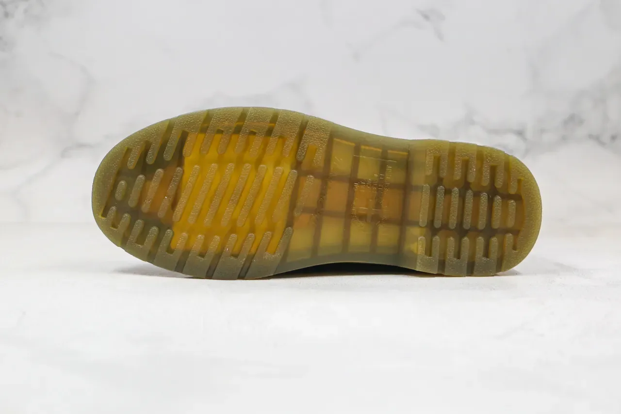Dr. Martens 1460 কালো মসৃণ চামড়া হলুদ সেলাই মার্টিন বুট 2
