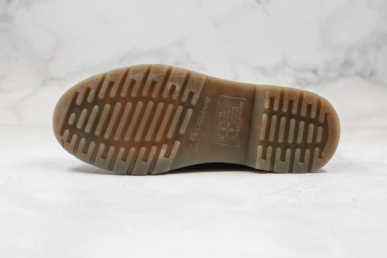Dr. Martens 1460 جلد أسود لامع 8 فتحة حذاء مارتن 4