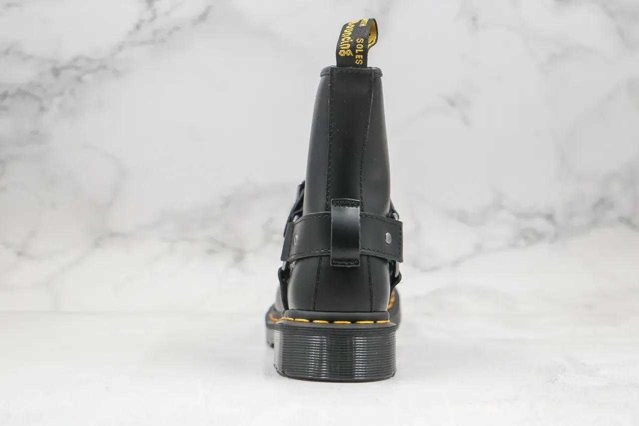 Dr. Martens 1460 Harness أحذية مارتن جلد أسود 2