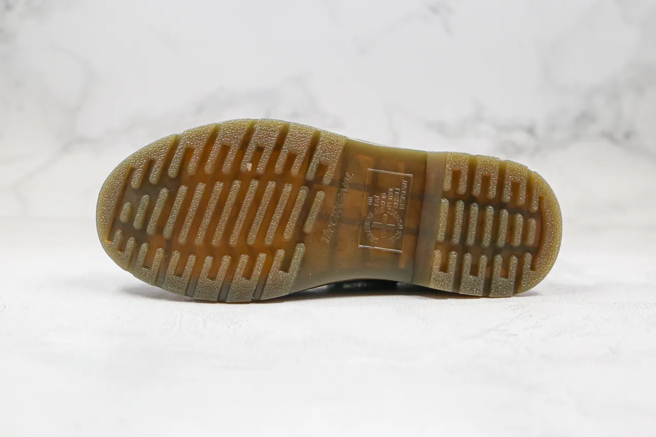 Dr. Martens 1461 কালো হলুদ মসৃণ চামড়া ৩-আইলেট লেসিং অক্সফোর্ড জুতা 2