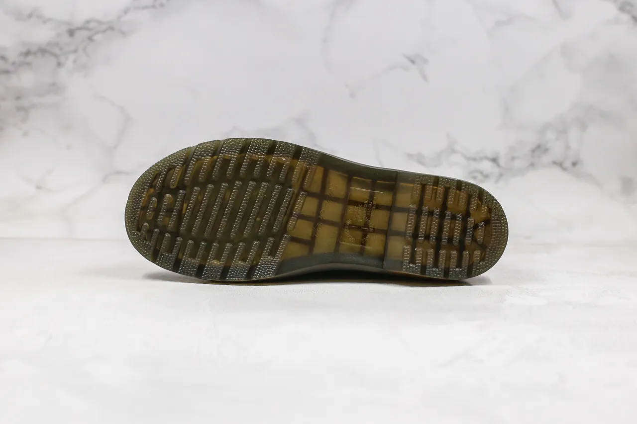 Dr. Martens 黑色黄色 穆勒鞋 扣带闭合 乐福鞋 4