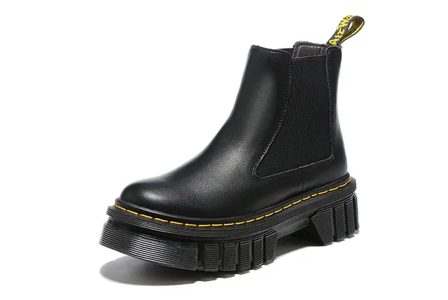 Dr. Martens Jadon Platform काले चेल्सी बूट्स 3