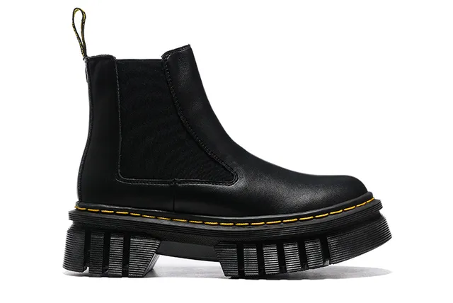 Dr. Martens Jadon Platform काले चेल्सी बूट्स 6