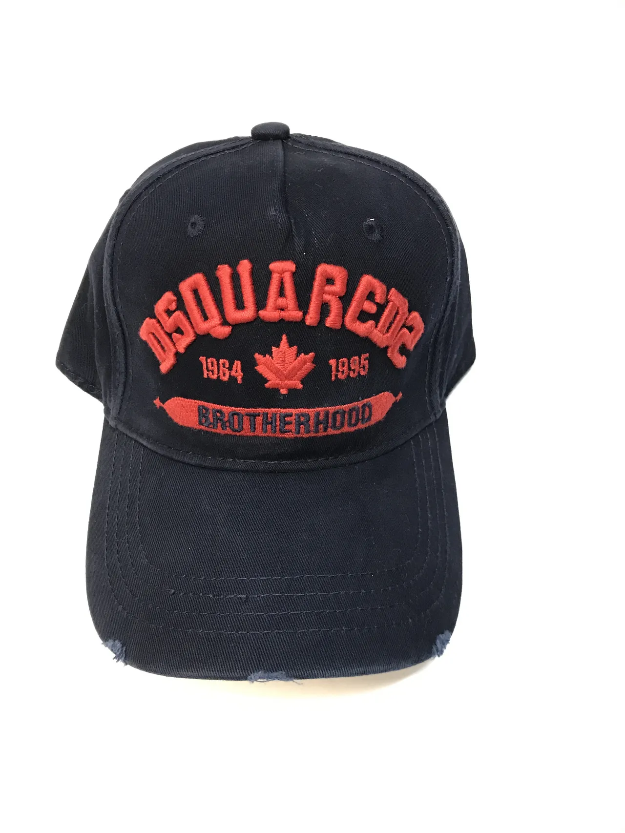 Dsquared2 Brotherhood Embroidered Red Baseball Cap 4