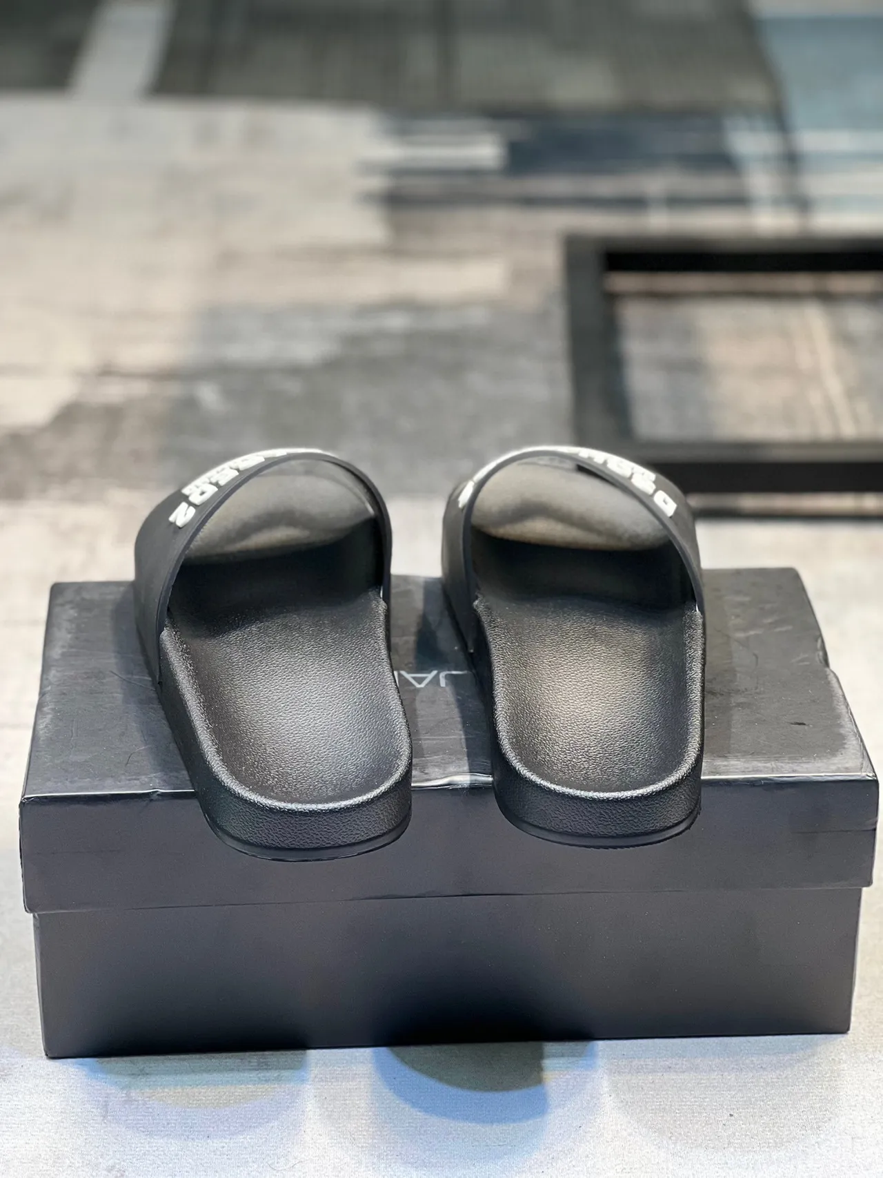 Dsquared2 ICON Slide con Logo Negro 3