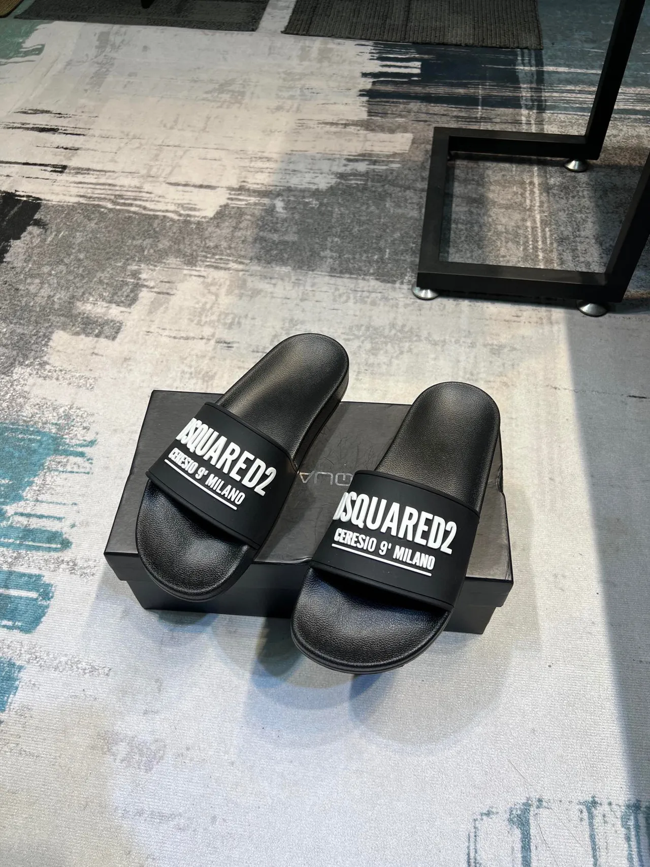 Dsquared2 ICON Slide con Logo Negro 5