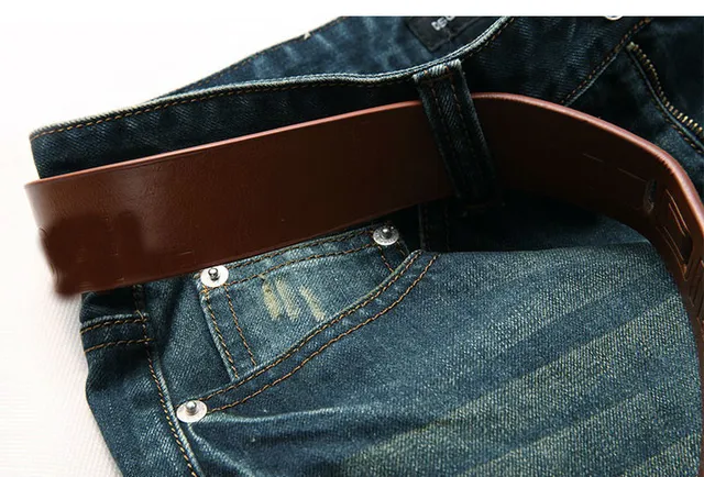 Dsquared2 ICON Azul Marrón Cintura Media Lavado con Desgaste Pantalones Cortos 6