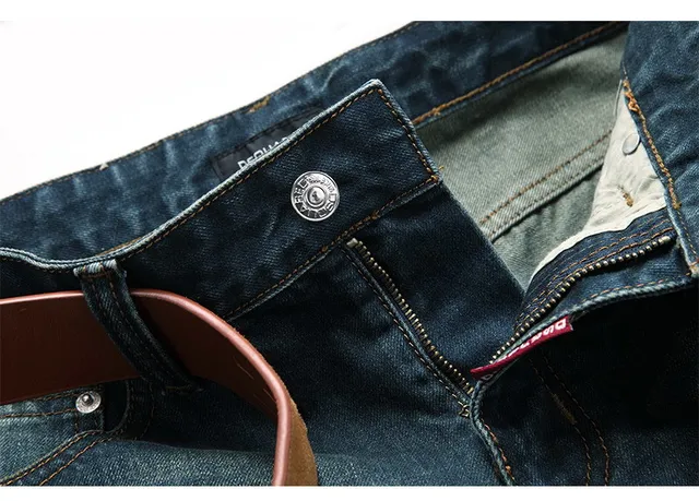 Dsquared2 ICON Azul Marrón Cintura Media Lavado con Desgaste Pantalones Cortos 7