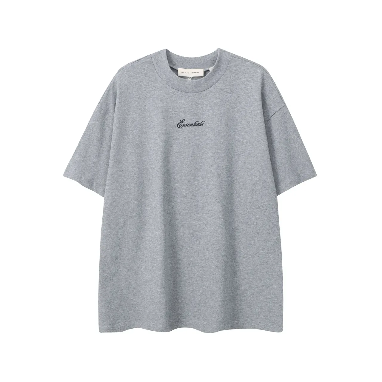 تي شيرت Fear of God Essentials أوفرسايز بياقة دائرية 2
