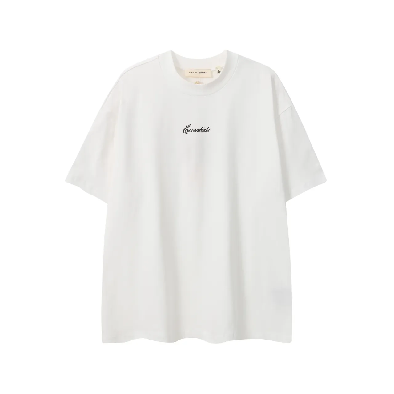 تي شيرت Fear of God Essentials أوفرسايز بياقة دائرية 4